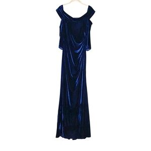 Ryanth NWT Velvet off The Shoulder Mermaid Maxi Dress Cocktail Black Tie Party